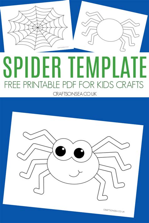 free printable spider craft template|spider paint template printable.